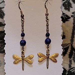 🖐 Dragon Fly Wire Earrings